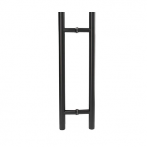 Dusjhåndtak "Oder" 8-12mm glass, Ø25x450mm (Sort)